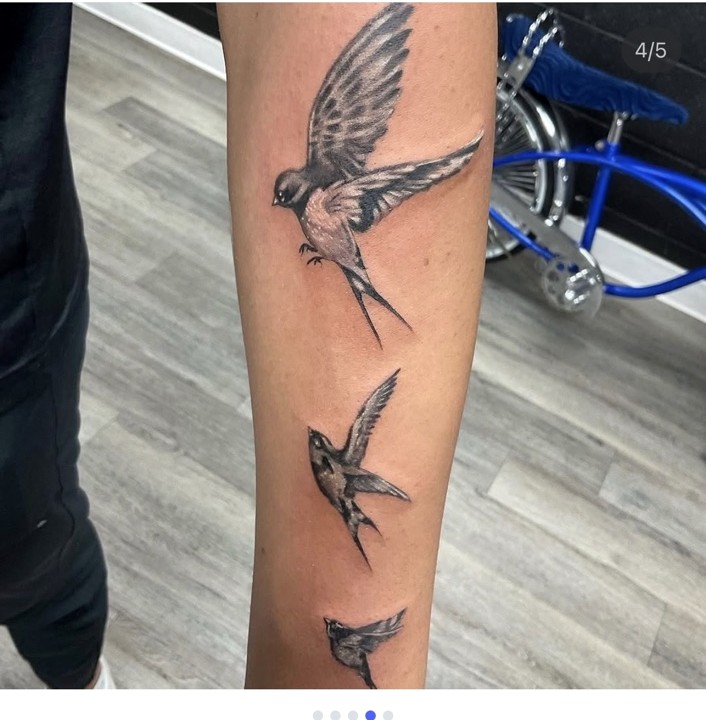 Bird tattoos by Luis Santos