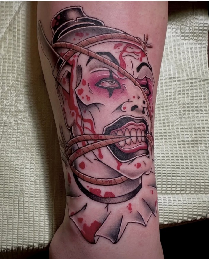 Color horror tattoo by Maggie